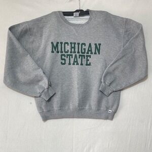 Vintage Russell Athletic Michigan State Spartans MSU Sweatshirt Crewneck Large